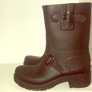 hunter moto rain boots